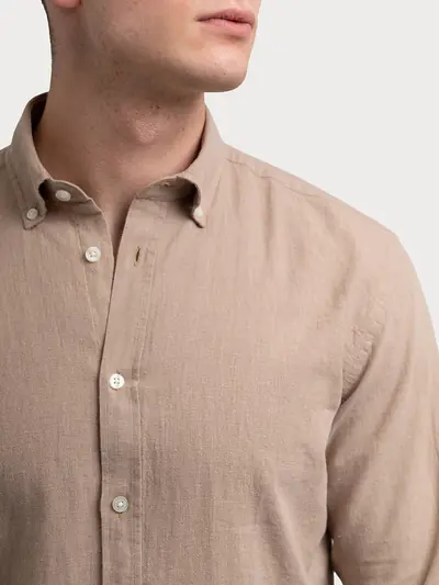 KOŠULJA OD PAMUČNO-LANENE MJEŠAVINE