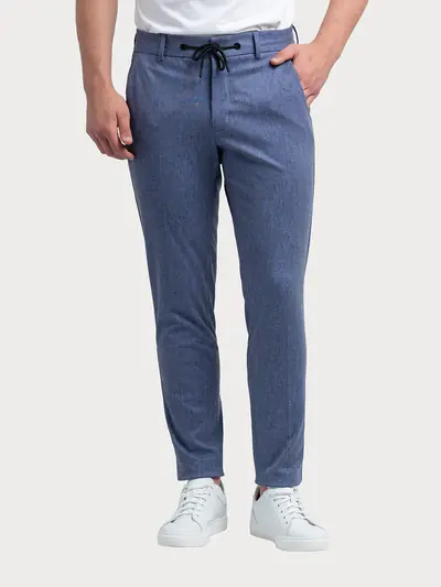 HLAČE OD ODIJELA SMART CASUAL S UZORKOM
