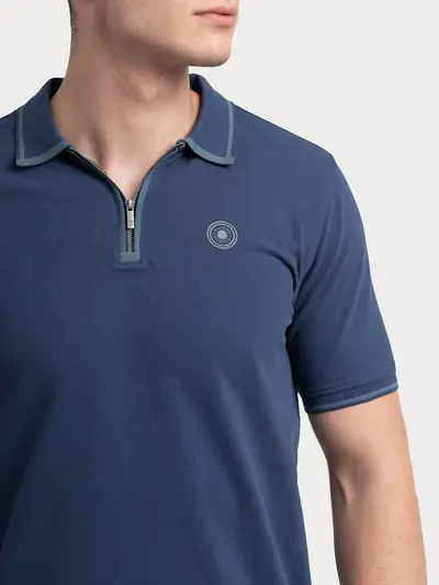 POLO MAJICA S PATENTNIM ZATVARAČEM