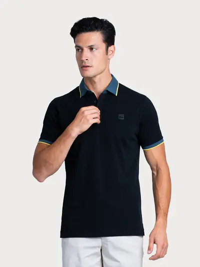 POLO MAJICA S KONTRASTNIM OVRATNIKOM