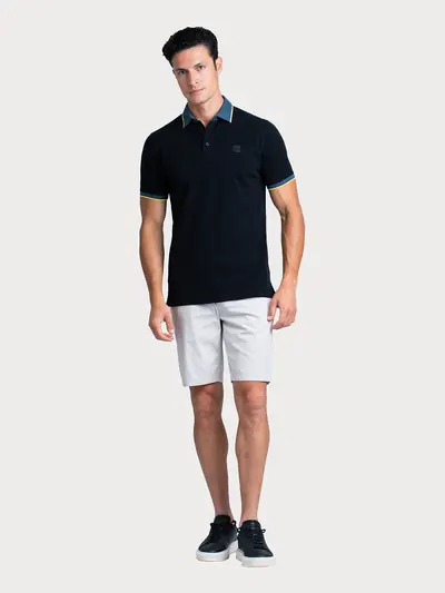 POLO MAJICA S KONTRASTNIM OVRATNIKOM