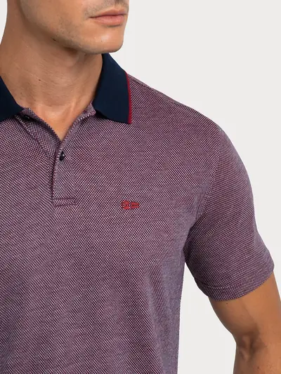 POLO MAJICA OD DVOBOJNOG PLETIVA