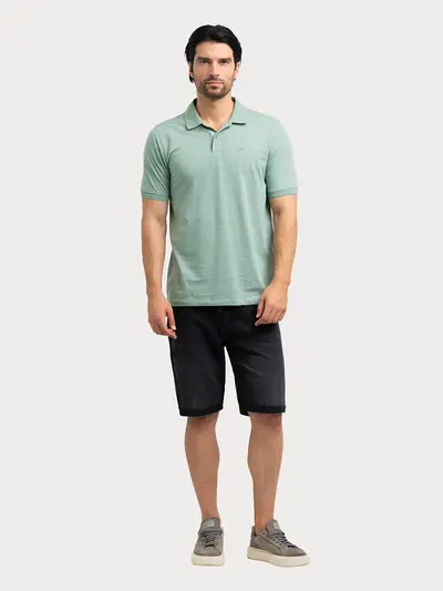 POLO MAJICA OD MELANGE PLETIVA