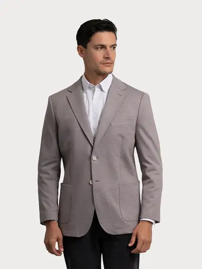 SMART CASUAL SUKNJIČ Z MIKRO VZORCEM