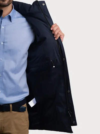 PARKA S ODVOJIVOM KAPULJAČOM I KRZNENIM OBRUBOM